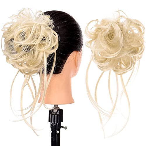 Synthetischer Haarknoten mit elastischem Kamm Messy Bun Locken Haarknoten Frauen Perücke Haarverlängerungen Haarschmuck (Color : SW205-09)