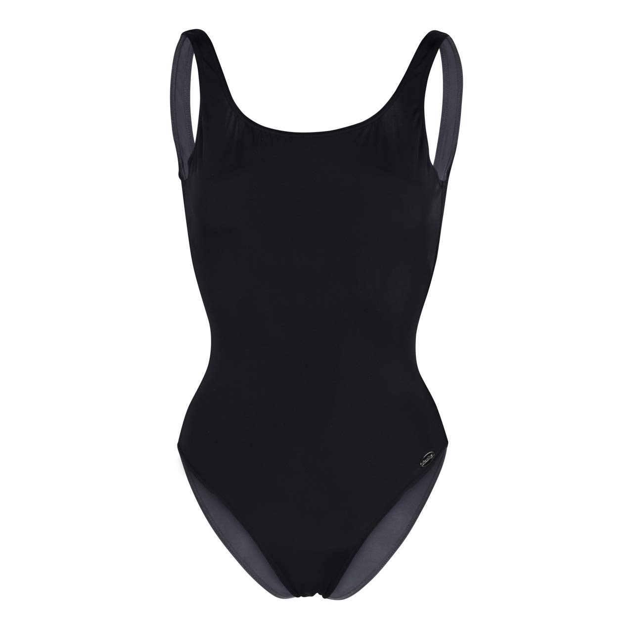 Fashy Damen Badeanzug Einteiler, schwarz, 44B