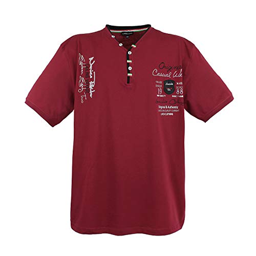2042 Bordeaux T-Shirt Herren Übergröße Lavecchia Gr.3-8 XL (3XL)