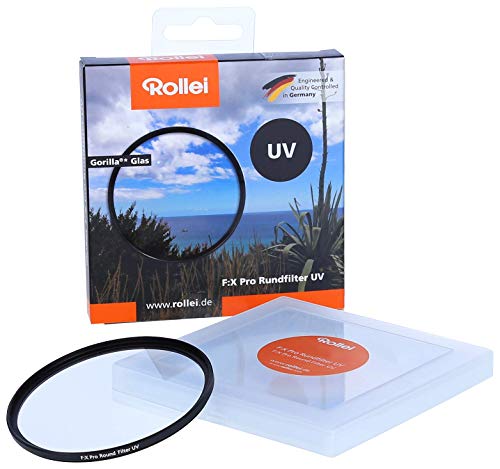 Rollei F:X Pro Rundfilter (52 mm, UV-Filter) Schraubfilter aus Gorilla®* Glas mit hoher Farbtreue und Reflexionsfreiheit