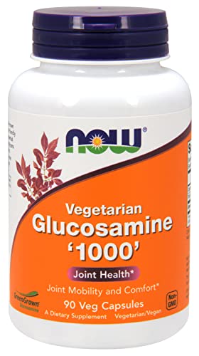 Now Foods Glukozamina, 1000 Vegetarian, 90 Kapseln