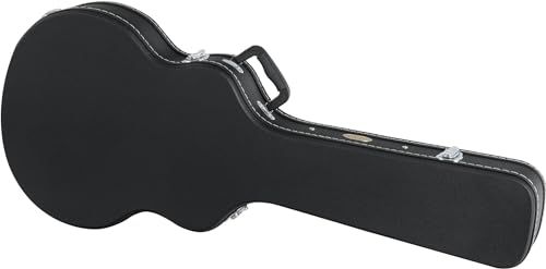 Rocktile Gitarrenkoffer für Semiacoustic Hollowbody Gitarren (gepolsterter Gigbag, integriertes Innenfach, abschliessbar, Gesamtlänge: 108cm, Höhe: 8,5 cm) Schwarz