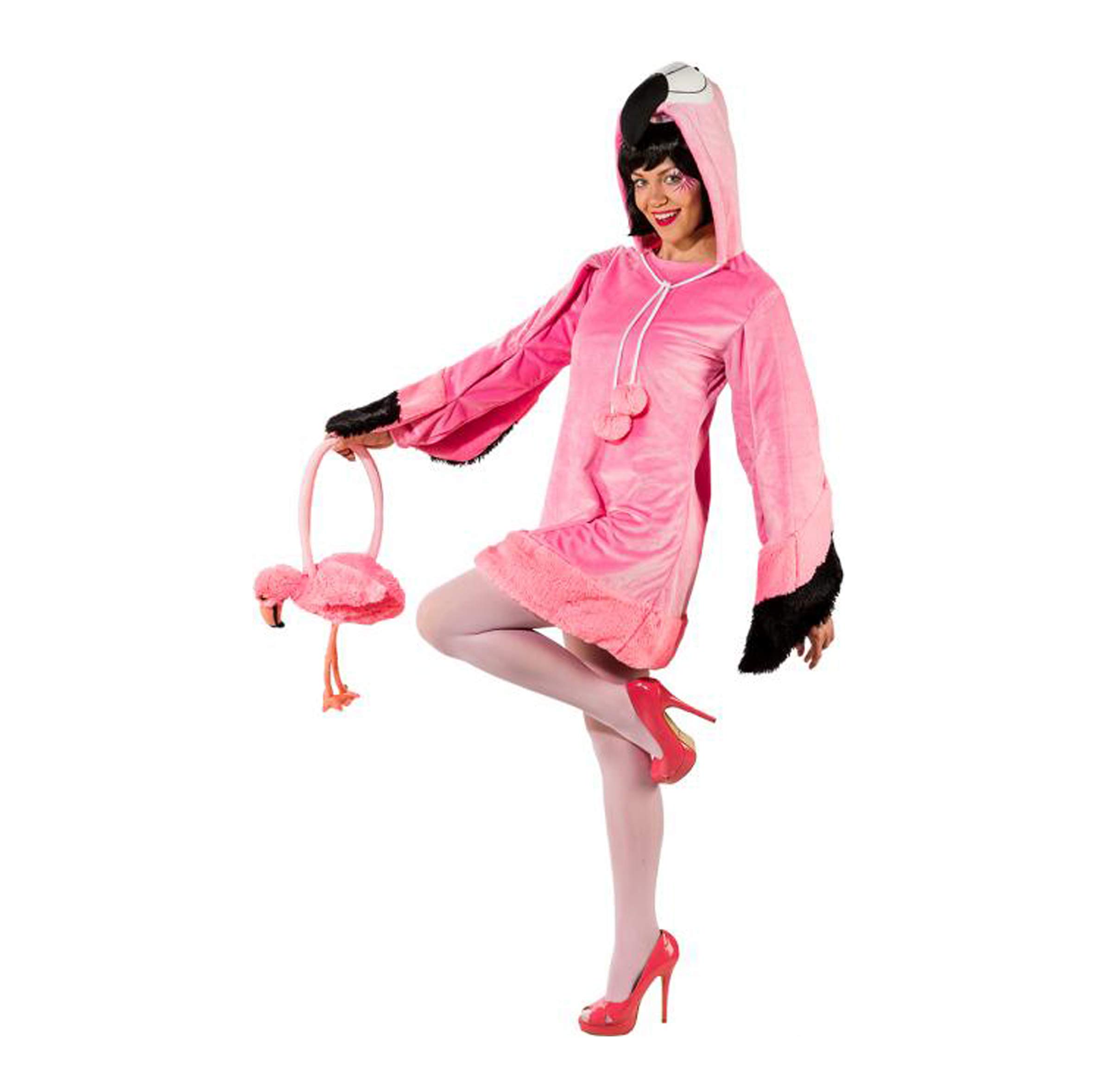 Orlob Fasching Kostüm Damen Flamingo Kleid (34/36)