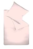 Fleuresse 9200 Colours Interlock Jersey Bettwäsche aus 100% Baumwolle, Oekotex Standard 100, rosa, 155 x 200 cm