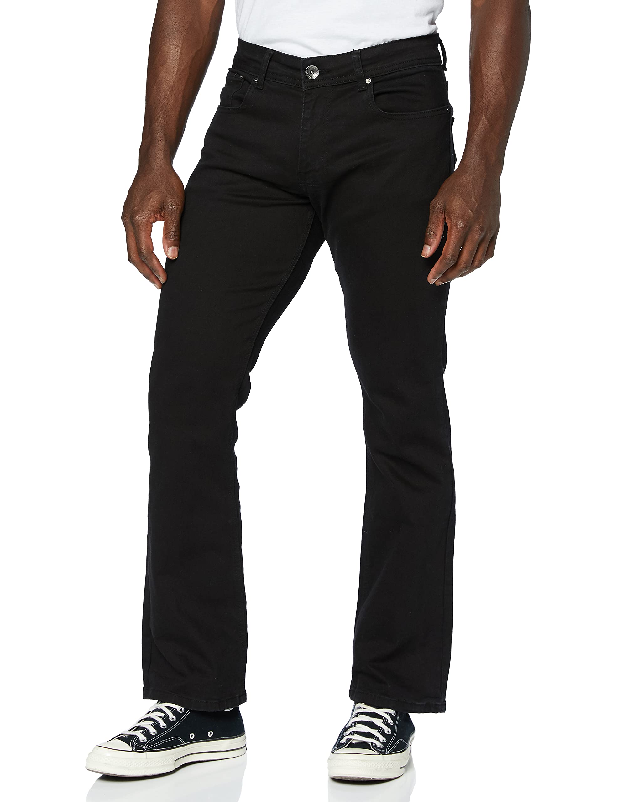 Enzo Herren Ez401 Bootcut Jeans, Schwarz (Black Blk), 40W / 30L