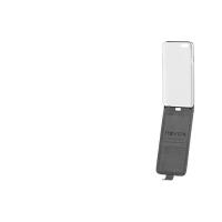 Nevox RELINO - Flip-Hülle für Mobiltelefon - PU-Kunstleder - Grau, weiß - für Apple iPhone 6