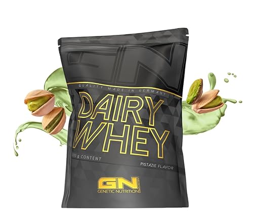 GN Laboratories 100% Dairy Whey Protein Pulver 1000g (Pistazie) – Eiweißpulver zum Muskelaufbau – Proteinpulver für Protein Shake