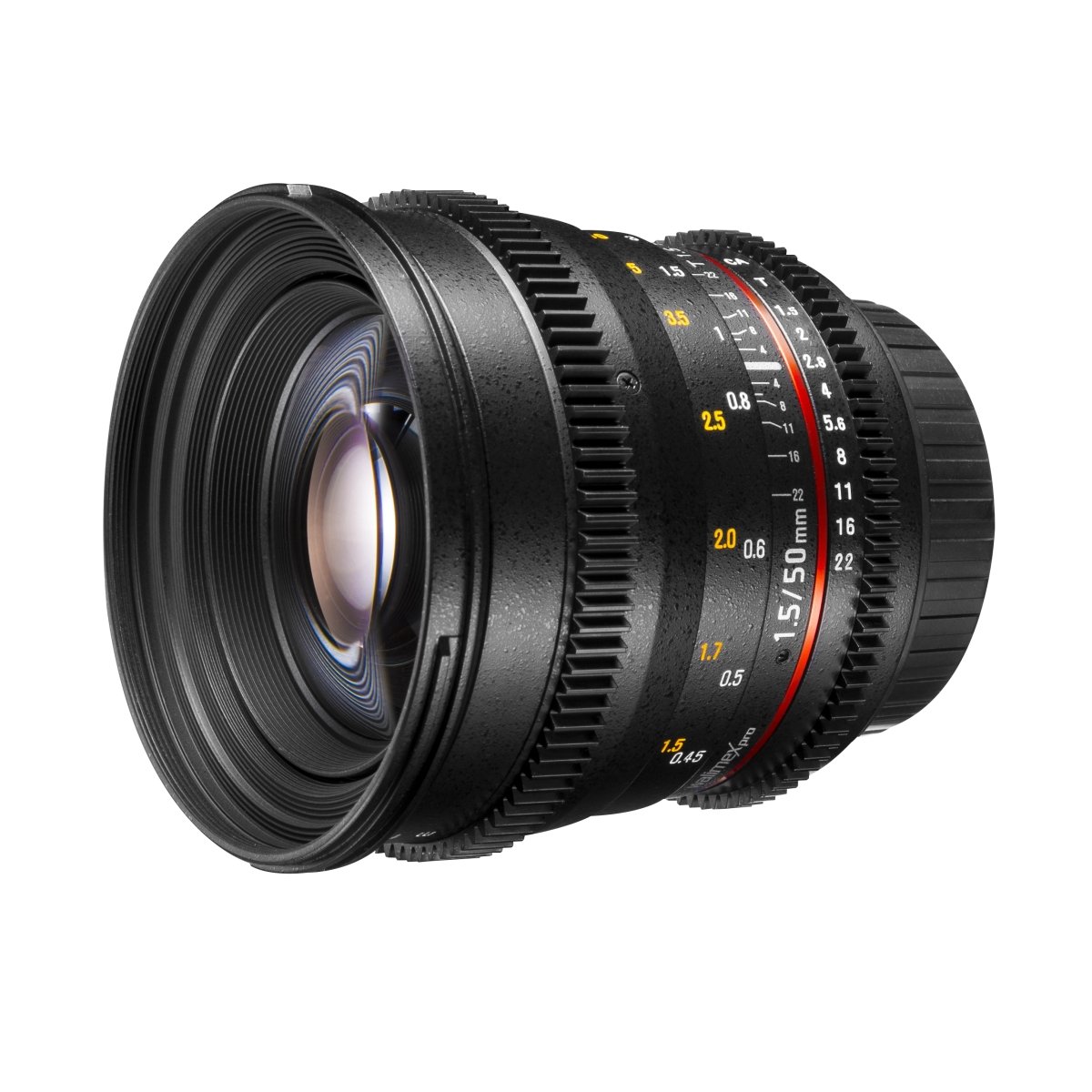 Walimex Pro 50 mm 1:1,5 VDSLR Video/Foto Objektiv für Nikon F Objektivbajonett schwarz (manueller Fokus, für Vollformat Sensor gerechnet, Filterdurchmesser 77 mm, stufenlose Blendeneinstellung)
