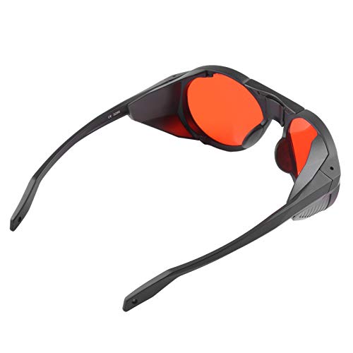 AXOC Schutzbrille, Laserschutzbrille Hochwertiges PC-Material Angenehm zu tragen für UV-Schutz Blau, Rot