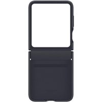 Samsung EF-VF731 - Schutzhülle hintere Abdeckung für Mobiltelefon - Ökoleder - Schwarz - für Galaxy Z Flip5 (EF-VF731PBEGWW)