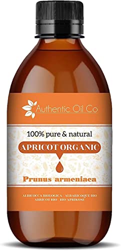 Aprikosenöl, biologisch, rein natürlich, perfekt für Aromatherapie, Kosmetik, Hautpflege, Trägeröl, Basisöl, Haaröl, Körperöl, 1000 ml