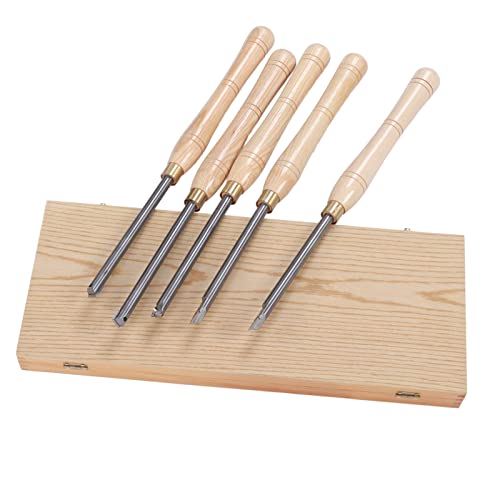 Holzdrehwerkzeug, Holzdrehwerkzeug Einfache Installation 5-teiliger Holzgriff mit hoher Genauigkeit für Cafting