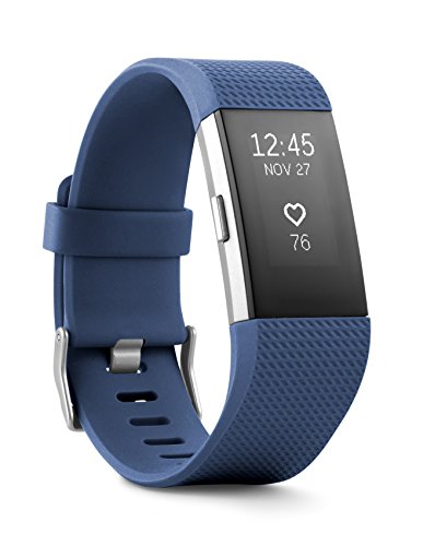 Fitbit Charge 2 - Blue/Silver - Large **New Retail**, FB407SBUL (**New Retail**)