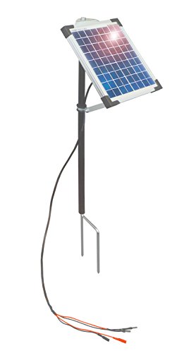 Eider 5-Watt Solarerweiterung für alle 9-Volt Weidezaungeräte - verdoppeln Sie die Batterielaufzeit - Solar Weidezaun
