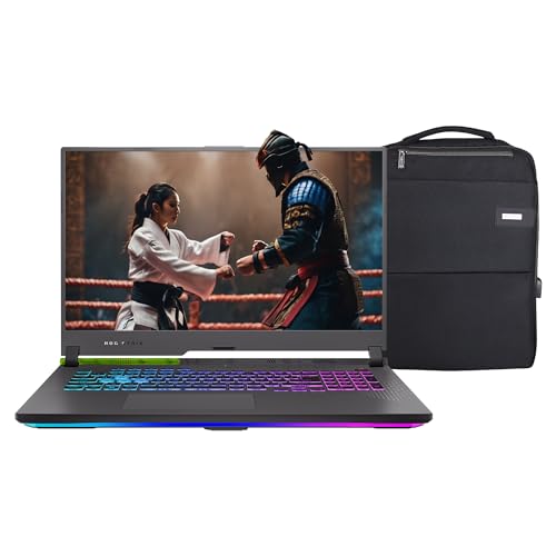 Asus Rog Strix G17 Gaming Laptop, 17,3" IPS WQHD (2560x1440) Display, AMD Ryzen 9 6900HX, 32GB DDR5 RAM, 1TB PCIe SSD, RTX 3060, Windows 11 Home, QWERTZ Tastatur, Grau - NPO Rucksack - Type-C