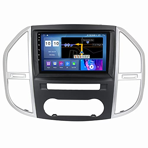 ADMLZQQ Autoradio Android 10.0 Radio Kompatibel Mit Mercedes-Benz Vito W447 2014-2020 GPS-Navigation 9-Zoll-Headunit-Multimedia-Player-Video Mit SWC/Carplay/Dsp/Bt + RüCkfahrkamera,M100S4core1+16