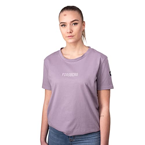 FORSBERG Damen T-Shirt mit Brustlogo Ilma, Farbe:Flieder, Größe:L