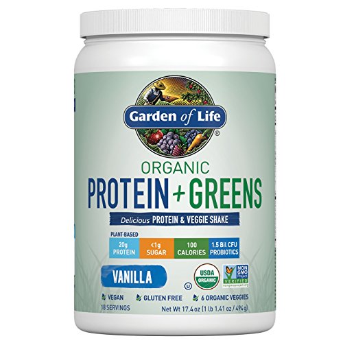 Garden of Life Organic Protein + Greens Shake Mix Vanille - 500 ml, 1 Stück