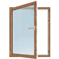 Meeth Fenster 100 x 60 cm DIN links 1 Flügelig Dreh-Kipp, Golden Oak