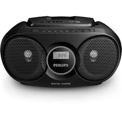 Philips AZ215S CD-Soundmachine (Digital UKW, Audioeingang, 3 Watt, leicht bedienbar) silber
