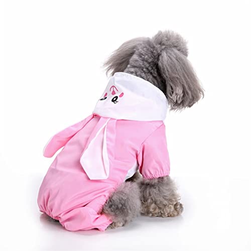Hunde-Regenmäntel Haustier-Hoodie-Jacke Regenmantel Hundemantel Regenmantel-Overall-Hoodie-Jacke Haustierprodukt Hundemantel Dicke Kleidung (Color : Red, Size : XXL) (Color : Pink, Size : M)
