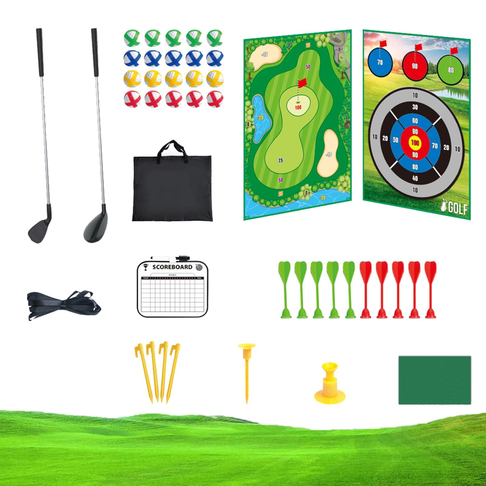 NEFLUM Golfspielzeug-Set, Kinder-Golfschläger-Set, Golf-Putting-Spiel, Indoor-Outdoor-Sportspielzeug, Golfball-Spielset, Golf-Putting-Spiel, Sport-Golfspielzeug für Kinder im Alter von 3–8 Jahren