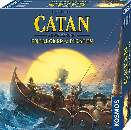 Kosmos Spiel Erweiterung, Catan - Entdecker & Piraten 2-4 Spieler - Editon 2022, Made in Germany