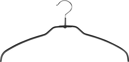 50 Stück MAWA Silhouette light/FT Form-Leichtbügel Kleiderhaken für Oberbekleidung, rutschhemmend, 42 cm Breite, schwarz