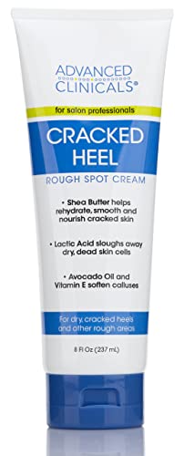 Advanced Clinicals Cracked Heel Cream for Dry, Rough Spots, Calluses by Advanced Clinicls
