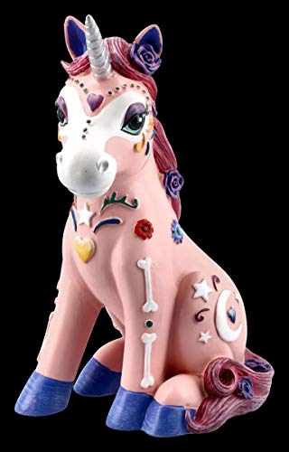 Figuren Shop GmbH Einhorn Fantasy-Figur - DOD Candycorn | Tier-Figur, Deko-Artikel, Deko-Figur, Skulptur, Statue, H 23,5 cm