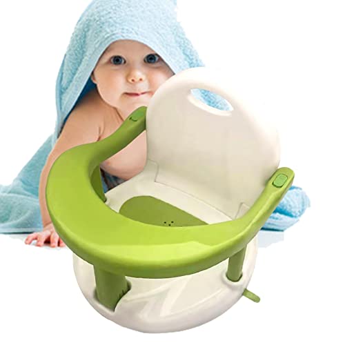 Bestlle Babybadestuhl,Rutschfester Kleinkinder-Badestuhl für die Badewanne - Baby-Badesitz-Duschstühle, Rückenlehnenstütze und Saugnäpfe, Badezimmerstuhl zum Duschen