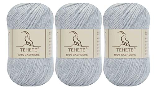 TEHETE 100% Kaschmir Wolle luxuriös weich leichtgewicht häkeln und stricken Garn - 002