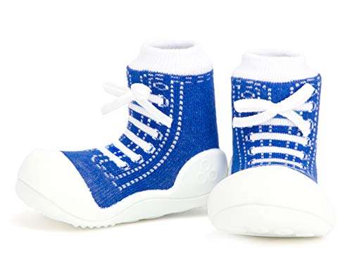 Attipas - ergonomische Lauflernschuhe Baumwolle Sneakers (19, Blau)