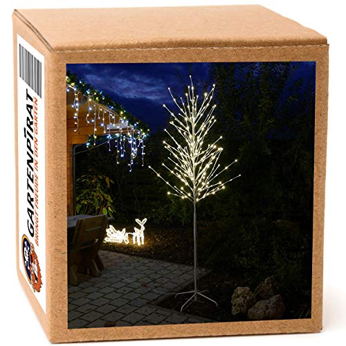 LED Baum weiß 240 cm für außen 240 LED warmweiß Weihnachten