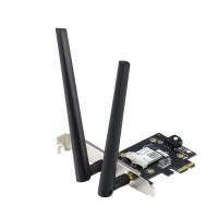 ASUS PCE-AX3000 Dual-Band PCI-E WiFi 6 (802.11ax). Unterstützung für 160MHz, Bluetooth 5.0, WPA3-Netzwerksicherheit
