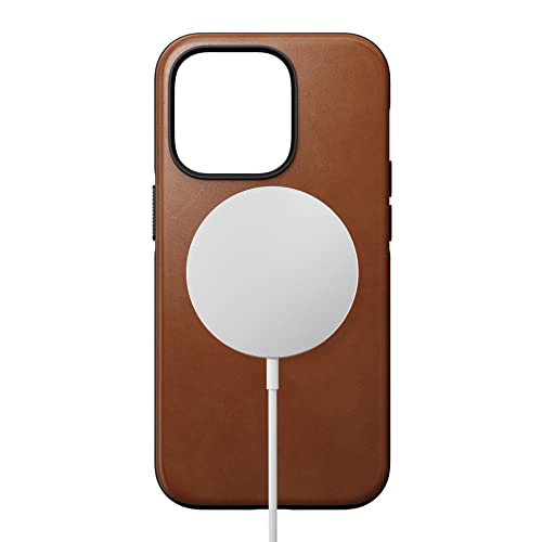 Nomad Modern Leather case iPhone 14 Pro tan