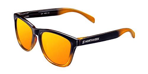 NORTHWEEK Unisex-Erwachsene Gradiant Sonnenbrille, Mehrfarbig (Naranja), 52