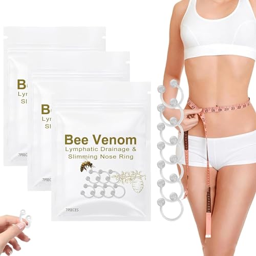 3bag Bee Venom Lymphatic Drainage Nose Ring, Lymphatic Drainage & Slimming Nose Ring