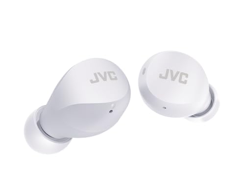 JVC HA-Z66T-W Gumy Mini Wireless Earbuds, klein, Ultraleicht, 3 Sound Modi (Bass/Clear/Normal), Wasserfest (IPX4), 23 Std. Akkulaufzeit, Bluetooth 5.1, (Weiß)