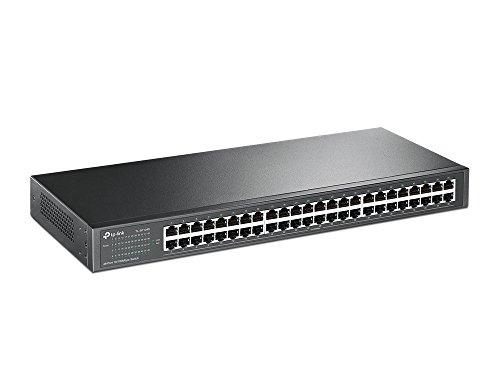 TP-Link TL-SF1048 Rackmount Fast Ethernet Netzwek Switch (48x 10/100Mbit/s Ports, Metallgehäuse, Plug&Play, Lifetime warranty)