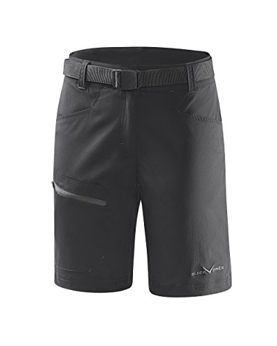 Black Crevice Damen Trekking Shorts, schwarz, 36