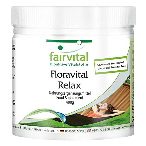 Floravital Relax - 5 Bakterienkulturen, Flohsamen & Inulin - Lactobacillus & Bifidobakterien - 400g