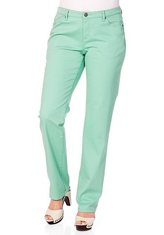 Sheego Jeans Die Schmale Damen Stretch Plusgröße Gabardine , Farbe:mintgrün;Damengrößen:50