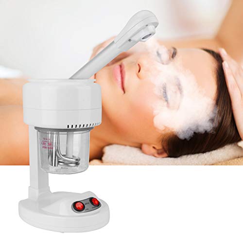 Gesichtsdampfmaschine, Desktop-Heißspray Feuchtigkeitsspendende dampfende Gesichtsschönheitsgerät Feuchtigkeitsspendende Nebelspray Gesichtspflege Salon Dampfmaschine(EU)