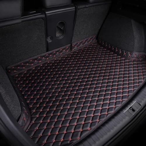 Auto Kofferraumschutzmatte,kompatibel mit Mercedes Benz AMG GT 2019-2022,Kofferraumschutzmatte,3-Black-red