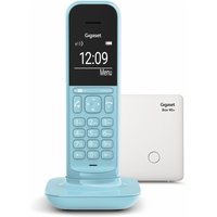 Gigaset CL390A schnurloses Design Telefon mit Anrufbeantworter - DECT Telefon mit Freisprechfunktion, großem Grafik Display - leicht zu bedienen mit intuitiver Menüführung, Purist Blue