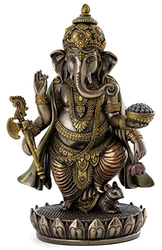 Standing Ganesh Ganesha Hindu Lord of Success Statue Sculpture by tl