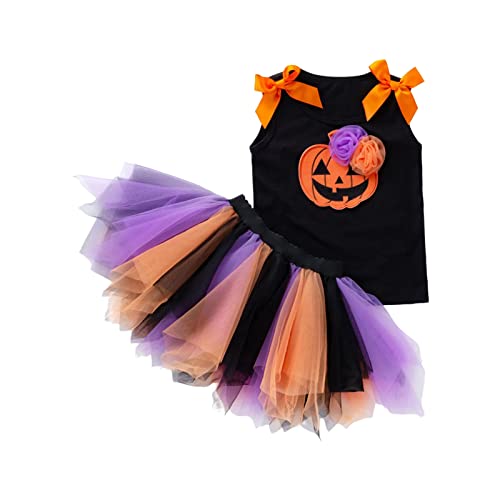 PAPABA Halloween Outfit Leichtes Halloween Tutu Kleid Little Kinder Kostüm Kleidung dekorativ freundlich zu Haut A L