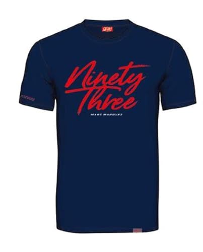 MM93 T-Shirt Marc Marquez Ninetythree offizielles MotoGP, blau, L