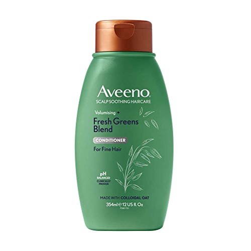 Aveeno Scalp Soothing Haircare Volumizing Fresh Greens Pflegespülung für feines Haar, beruhigende Kopfhautpflege und mehr Volumen, 354 ml